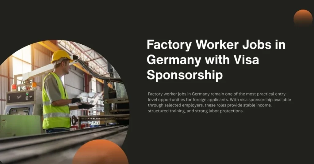 Factory Worker Jobs in Germany
