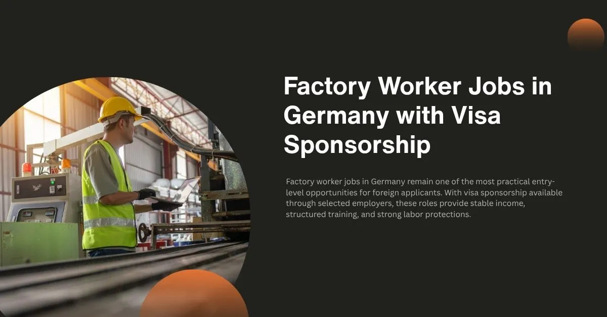Factory Worker Jobs in Germany