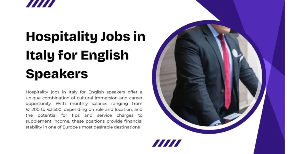 Hospitality Jobs in Italy