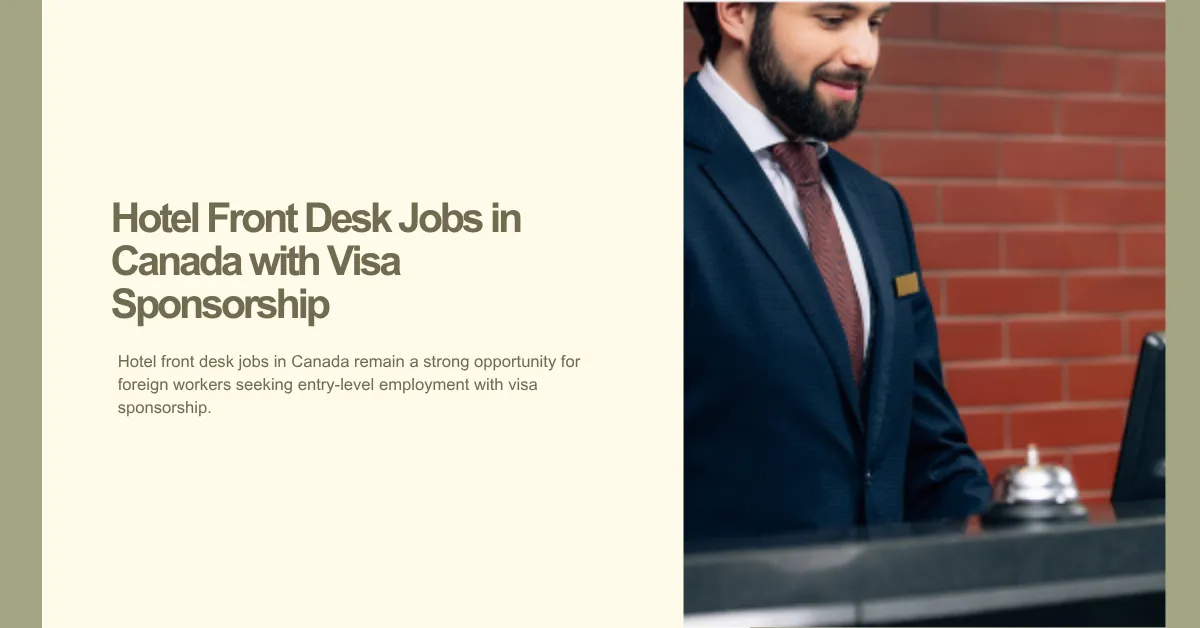 Hotel Front Desk Jobs in Canada