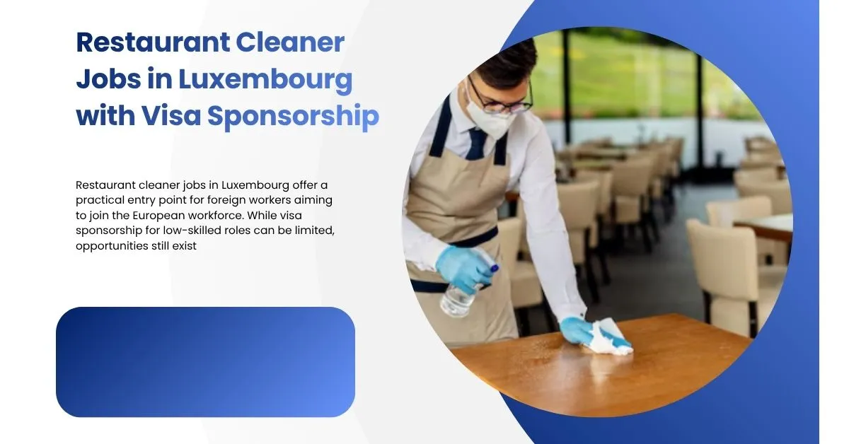 Restaurant Cleaner Jobs in Luxembourg