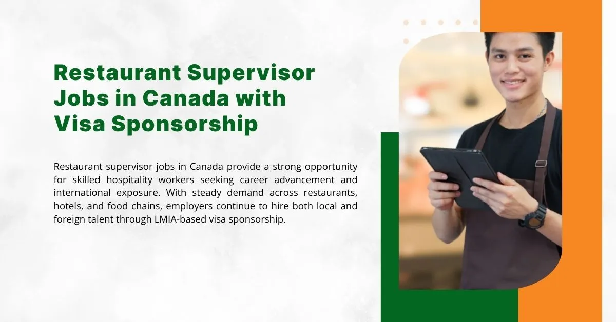 Restaurant Supervisor Jobs in Canada