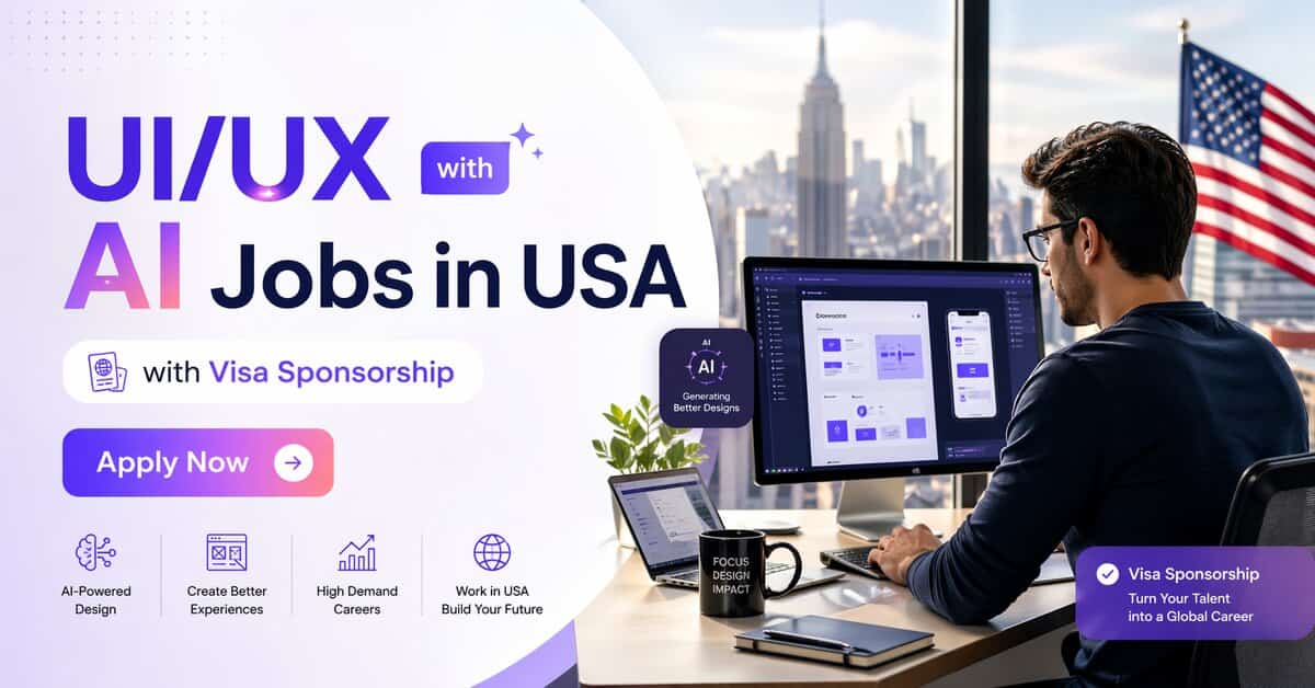 UIUX with AI Jobs in USA with Visa Sponsorship