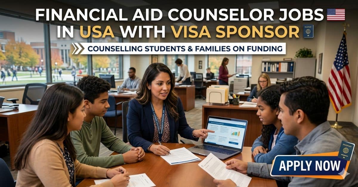 Financial Aid Counselor Jobs in USA with Visa Sponsor
