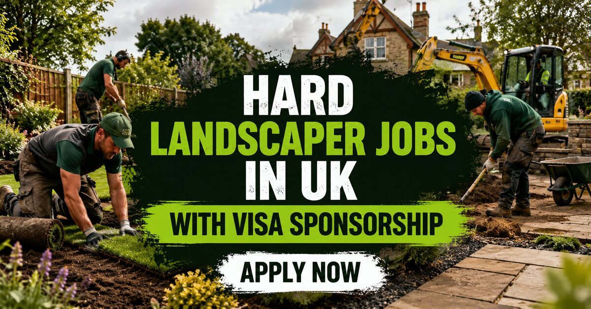 Hard Landscaper Jobs in UK with Visa Sponsorship