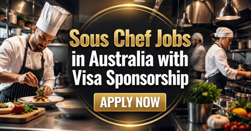 Sous Chef Jobs in Australia with Visa Sponsorship