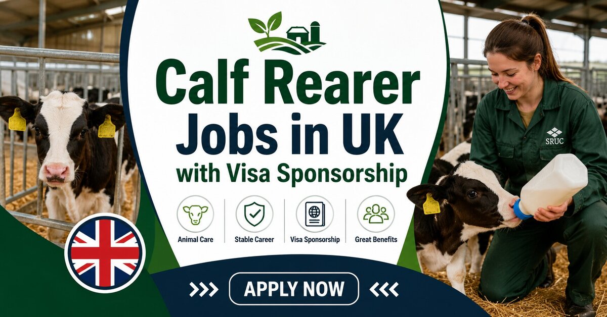 Calf Rearer Jobs in UK with Visa Sponsorship
