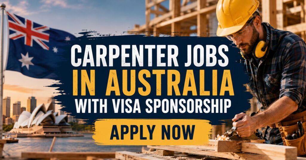 Carpenter Jobs in Australia with Visa Sponsorship