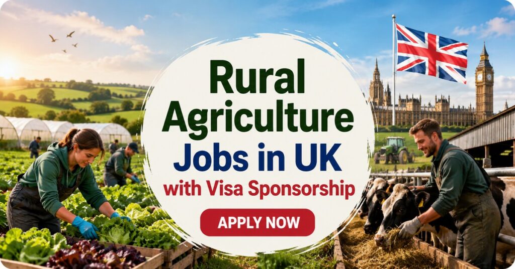 Rural Agriculture Jobs in UK with Visa Sponsorship