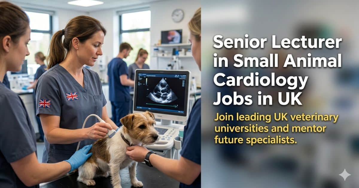 Senior Lecturer in Small Animal Cardiology Jobs in UK