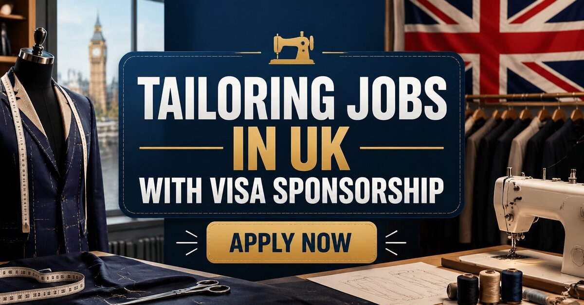 Tailoring Jobs in UK with Visa Sponsorship