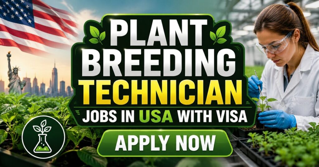 Plant Breeding Technician Jobs in USA with Visa